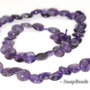 Shop Amethyst Round Beads! 8mm Amethyst Gemstone Grade B Flat Round Loose Beads 7.5 inch Half Strand (90191277-B19-533) | Natural genuine round Amethyst beads for beading and jewelry making.  #jewelry #beads #beadedjewelry #diyjewelry #jewelrymaking #beadstore #beading #affiliate #ad