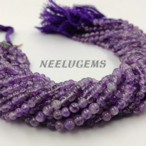Natural Pink Amethyst Quartz Smooth Round Shape Gemstone Beads,Amethyst Smooth Round Beads,4-5 MM Round Bead Strand For Jewelry Making Craft | Natural genuine round Array beads for beading and jewelry making.  #jewelry #beads #beadedjewelry #diyjewelry #jewelrymaking #beadstore #beading #affiliate #ad