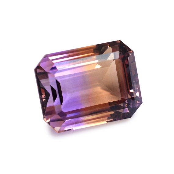 36carats - Big Piece Ametrine Gemstone Octagon Cut Stone | Aaa+ Natural Bolivian Bi-color Ametrine Semi Precious Gemstone Faceted Loose Cut