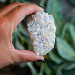 Shop Raw & Rough Angel Aura Quartz Stones! Angel Aura Quartz Cluster – Healing Aura Quartz Crystal – Pick Size | Natural genuine stones & crystals in various shapes & sizes. Buy raw cut, tumbled, or polished gemstones for making jewelry or crystal healing energy vibration raising reiki stones. #crystals #gemstones #crystalhealing #crystalsandgemstones #energyhealing #affiliate #ad