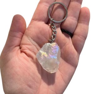 Shop Raw & Rough Angel Aura Quartz Stones! Raw Angel Aura Quartz Crystal Keychain – Raw Angel Aura Stone Keyring – Rough Aura Quartz Crystal Keychain – Raw Aura Quartz Stone Gift | Natural genuine stones & crystals in various shapes & sizes. Buy raw cut, tumbled, or polished gemstones for making jewelry or crystal healing energy vibration raising reiki stones. #crystals #gemstones #crystalhealing #crystalsandgemstones #energyhealing #affiliate #ad
