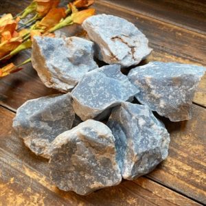 Shop Raw & Rough Angelite Stones! Raw Angelite (Anhydrite) Crystals | Natural genuine stones & crystals in various shapes & sizes. Buy raw cut, tumbled, or polished gemstones for making jewelry or crystal healing energy vibration raising reiki stones. #crystals #gemstones #crystalhealing #crystalsandgemstones #energyhealing #affiliate #ad