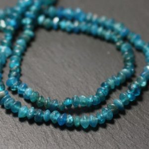 Shop Apatite Bead Shapes! Fil 33cm 105pc env – Perles de Pierre – Apatite Rondelles Boulier 3-5mm bleu vert paon | Natural genuine other-shape Apatite beads for beading and jewelry making.  #jewelry #beads #beadedjewelry #diyjewelry #jewelrymaking #beadstore #beading #affiliate #ad