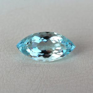 Natural Aquamarine Loose Gemstone, Marquise Cut, Light blue colour – 18.69×9.39mm, 6.56ct | Natural genuine stones & crystals in various shapes & sizes. Buy raw cut, tumbled, or polished gemstones for making jewelry or crystal healing energy vibration raising reiki stones. #crystals #gemstones #crystalhealing #crystalsandgemstones #energyhealing #affiliate #ad