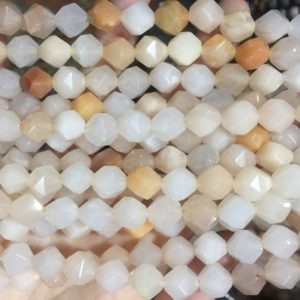 Shop Aventurine Faceted Beads! light pink aventurine star cut beads – light pink gemstone beads – jewelry making beads – faceted stone beads – 15inch | Natural genuine faceted Aventurine beads for beading and jewelry making.  #jewelry #beads #beadedjewelry #diyjewelry #jewelrymaking #beadstore #beading #affiliate #ad