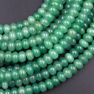 Natural Green Aventurine 6mm 8mm Rondelle Beads 15.5" Strand | Natural genuine beads Gemstone beads for beading and jewelry making.  #jewelry #beads #beadedjewelry #diyjewelry #jewelrymaking #beadstore #beading #affiliate #ad