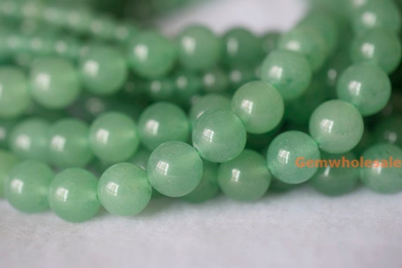 15.5“ Natural Green Aventurine 12mm14mm16mm Round Beads, Green Gemstone, Semi-precious Stone, Natural Green Diy Beads