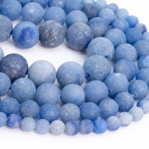 Shop Aventurine Round Beads! Natural Matte Blue Aventurine Loose Beads Round Shape 6mm 8mm 15mm | Natural genuine round Aventurine beads for beading and jewelry making.  #jewelry #beads #beadedjewelry #diyjewelry #jewelrymaking #beadstore #beading #affiliate #ad