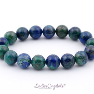 Shop Azurite Bracelets! Azurite Bracelet, Azurite With Malachite Bracelet 10 mm Beads, Metaphysical Crystals, Crystals, Gifts, Gems, Gemstones, Stones, Rocks | Natural genuine Azurite bracelets. Buy crystal jewelry, handmade handcrafted artisan jewelry for women.  Unique handmade gift ideas. #jewelry #beadedbracelets #beadedjewelry #gift #shopping #handmadejewelry #fashion #style #product #bracelets #affiliate #ad