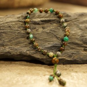 Shop Azurite Necklaces! Green Azurite Mala Pocket Mala • Azurite Hand Mala • 27+1 Bead Mala • 5.5mm • Worry Beads • Mini Mala • Jewelry Men • Quarter Mala • 3807 | Natural genuine Azurite necklaces. Buy crystal jewelry, handmade handcrafted artisan jewelry for women.  Unique handmade gift ideas. #jewelry #beadednecklaces #beadedjewelry #gift #shopping #handmadejewelry #fashion #style #product #necklaces #affiliate #ad