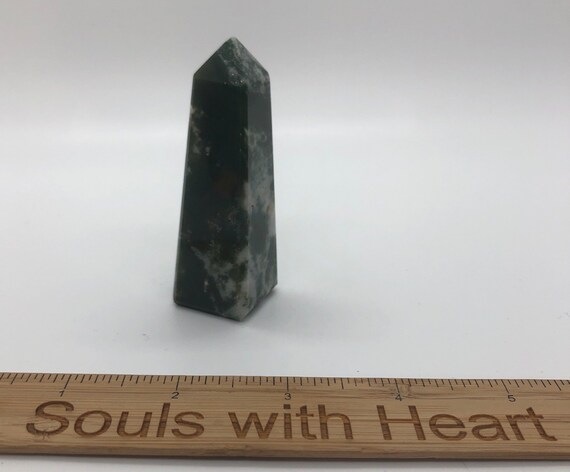Bloodstone Gemstone Tower: Healing Crystal, Chakra Stone Bloodstone Gemstone Tower: Healing Crystal, Chakra Stone