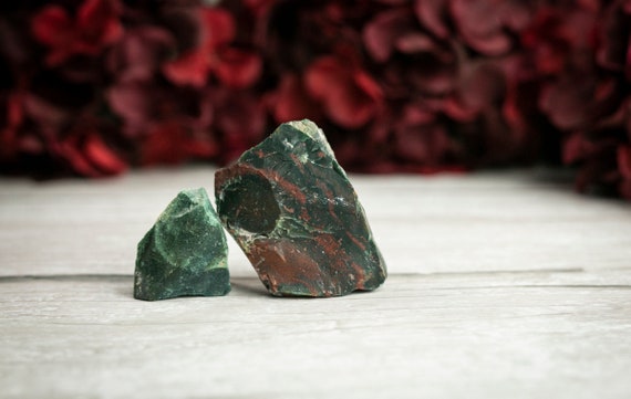 Raw Bloodstone Crystal (rough Heliotrope Stone)