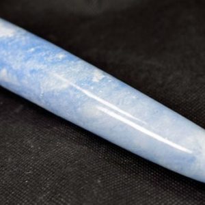 Blue Calcite Massage Wand 7.9"weighs 352 grams | Natural genuine stones & crystals in various shapes & sizes. Buy raw cut, tumbled, or polished gemstones for making jewelry or crystal healing energy vibration raising reiki stones. #crystals #gemstones #crystalhealing #crystalsandgemstones #energyhealing #affiliate #ad