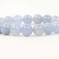 Blue Chalcedony Gemstone Stretch Bracelet, Handmade Jewelry, Unique-gift-for-wife, Handmade Gemstone Jewelry | Natural genuine Gemstone jewelry. Buy crystal jewelry, handmade handcrafted artisan jewelry for women.  Unique handmade gift ideas. #jewelry #beadedjewelry #beadedjewelry #gift #shopping #handmadejewelry #fashion #style #product #jewelry #affiliate #ad