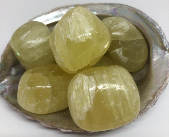 Pineapple Calcite Healing Stone, Medium/large Tumbled Stone, Healing Stones, Chakra Stones, Spiritual Stone