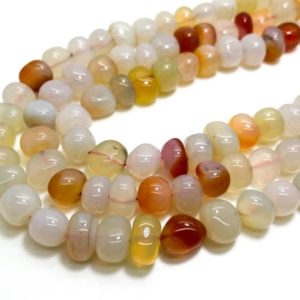 Shop Carnelian Chip & Nugget Beads! Natural Carnelian Pebbles Smooth Polished Roch Stone Nugget Gemstone Beads (Assorted Size) – PGS388 | Natural genuine chip Carnelian beads for beading and jewelry making.  #jewelry #beads #beadedjewelry #diyjewelry #jewelrymaking #beadstore #beading #affiliate #ad