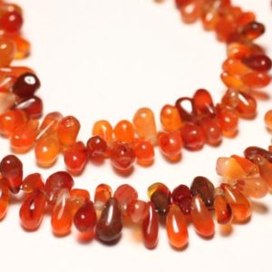Shop Carnelian Bead Shapes! 10pc – Perles de Pierre – Cornaline gouttes 7-9mm N2 – 8741140022768 | Natural genuine other-shape Carnelian beads for beading and jewelry making.  #jewelry #beads #beadedjewelry #diyjewelry #jewelrymaking #beadstore #beading #affiliate #ad