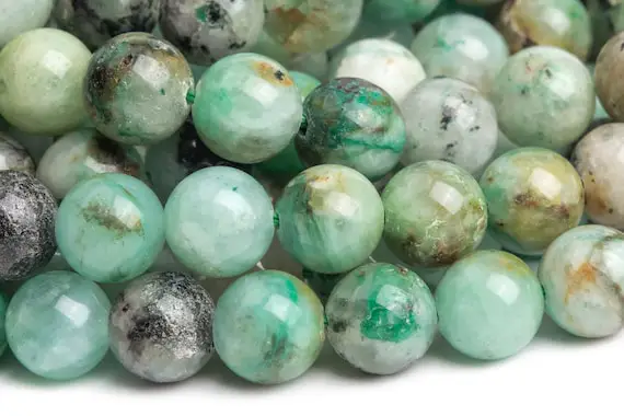 Genuine Natural Chrysocolla Gemstone Beads 6mm Green Round A Quality Loose Beads (121643)
