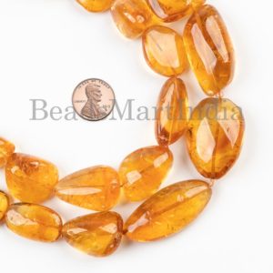Shop Citrine Chip & Nugget Beads! Citrine Beads, Smooth Beads, 12×14-10×35 mm Citrine Nuggets Shape, Citrine Gemstone Beads, Citrine Plain Nugget Beads, Citrine Natural Beads | Natural genuine chip Citrine beads for beading and jewelry making.  #jewelry #beads #beadedjewelry #diyjewelry #jewelrymaking #beadstore #beading #affiliate #ad