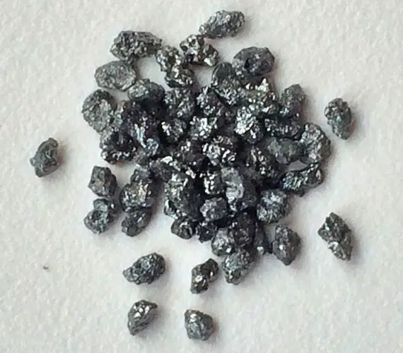 2-5mm, Black Raw Diamond, Rough Diamonds, Diamond For Jewelry, Loose Black Diamond, Conflict Free, (1ct To 10cts Options) - Vicp311