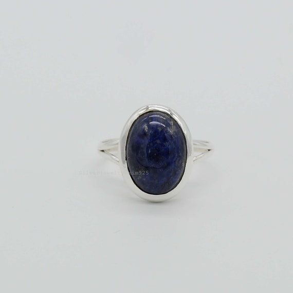 Blue Dumortierite Ring | Blue Stone Ring | Gemstone Ring | 925 Sterling Silver Ring | Women Gift Ring | Gift For Her | Designer Ring