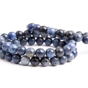 Shop Dumortierite Round Beads! Natural Blue Dumortierite Gemstone Grade A Round 8mm Loose Beads | Natural genuine round Dumortierite beads for beading and jewelry making.  #jewelry #beads #beadedjewelry #diyjewelry #jewelrymaking #beadstore #beading #affiliate #ad