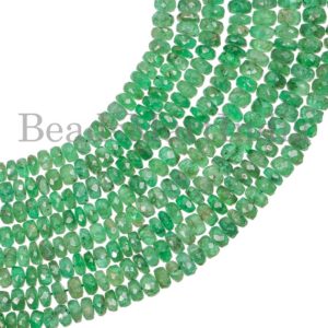 Shop Emerald Faceted Beads! AAA Emerald Faceted Rondelle Gemstone Beads, 2.75-5.25mm Emerald Rondelle Beads, Emerald Faceted Beads, Natural Emerald Beads, Emerald Beads | Natural genuine faceted Emerald beads for beading and jewelry making.  #jewelry #beads #beadedjewelry #diyjewelry #jewelrymaking #beadstore #beading #affiliate #ad