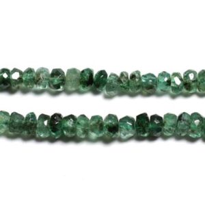 Shop Emerald Faceted Beads! Fil 41cm 240pc env – Perles Pierre – Emeraude Zambie Rondelles Facettées 2-3mm Vert Kaki Noir transparent | Natural genuine faceted Emerald beads for beading and jewelry making.  #jewelry #beads #beadedjewelry #diyjewelry #jewelrymaking #beadstore #beading #affiliate #ad