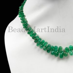 Shop Emerald Bead Shapes! Beautiful Emerald Necklace, Drops Shape Necklace, Emerald Smooth Necklace, Gemstone Necklace, Emerald Beads, Gemstone Jewelry, Gift For Her | Natural genuine other-shape Emerald beads for beading and jewelry making.  #jewelry #beads #beadedjewelry #diyjewelry #jewelrymaking #beadstore #beading #affiliate #ad