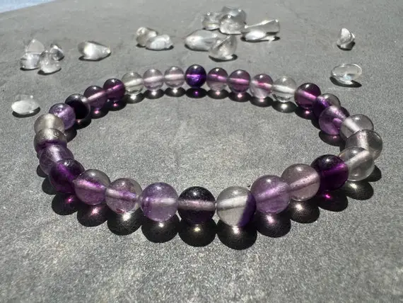 Purple Fluorite Bracelet