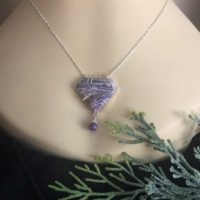 Natural's Wonder – Sagenitic Fluorite Gemstone Pendant, Sterling Silver Pendant, Sterling Silver Necklace | Natural genuine Gemstone jewelry. Buy crystal jewelry, handmade handcrafted artisan jewelry for women.  Unique handmade gift ideas. #jewelry #beadedjewelry #beadedjewelry #gift #shopping #handmadejewelry #fashion #style #product #jewelry #affiliate #ad