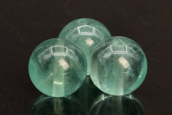 Genuine Natural Fluorite Gemstone Beads 10mm Green Round Aaa Quality Loose Beads (107094)