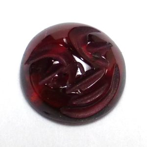 Shop Gemstone Cabochons! Garnet Cabochon 9mm Round Carved Face Calibrated Gemstone January Birthstone Deep Burgundy Designer Ring Stacking Rings One Stone | Natural genuine stones & crystals in various shapes & sizes. Buy raw cut, tumbled, or polished gemstones for making jewelry or crystal healing energy vibration raising reiki stones. #crystals #gemstones #crystalhealing #crystalsandgemstones #energyhealing #affiliate #ad