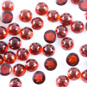 Shop Gemstone Cabochons! Almandine Garnet Rose Cut Cabochon 5mm Round – per stone | Natural genuine stones & crystals in various shapes & sizes. Buy raw cut, tumbled, or polished gemstones for making jewelry or crystal healing energy vibration raising reiki stones. #crystals #gemstones #crystalhealing #crystalsandgemstones #energyhealing #affiliate #ad