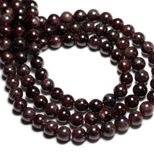 Shop Garnet Bead Shapes! Fil 39cm 110pc env – Perles de Pierre – Grenat Boules 3mm | Natural genuine other-shape Garnet beads for beading and jewelry making.  #jewelry #beads #beadedjewelry #diyjewelry #jewelrymaking #beadstore #beading #affiliate #ad
