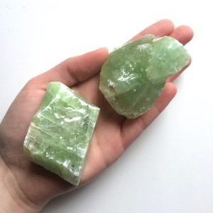 Green calcite large raw natural one stone 1-2'' | Natural genuine stones & crystals in various shapes & sizes. Buy raw cut, tumbled, or polished gemstones for making jewelry or crystal healing energy vibration raising reiki stones. #crystals #gemstones #crystalhealing #crystalsandgemstones #energyhealing #affiliate #ad
