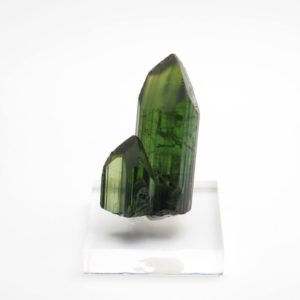 Shop Green Tourmaline Stones & Crystals! Green tourmaline crystal point natural loose raw gemstone from Brazil –  8.1gm / 30mm x 17.5mm x 11.8mm (b84050) | Natural genuine stones & crystals in various shapes & sizes. Buy raw cut, tumbled, or polished gemstones for making jewelry or crystal healing energy vibration raising reiki stones. #crystals #gemstones #crystalhealing #crystalsandgemstones #energyhealing #affiliate #ad