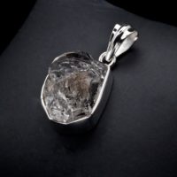 Sterling Silver Herkimer Diamond Pendant | Natural genuine Gemstone jewelry. Buy crystal jewelry, handmade handcrafted artisan jewelry for women.  Unique handmade gift ideas. #jewelry #beadedjewelry #beadedjewelry #gift #shopping #handmadejewelry #fashion #style #product #jewelry #affiliate #ad