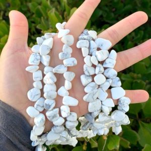 Shop Howlite Bead Shapes! 1 Strand/15" Natural White Howlite Healing Gemstone Free Form Teardrop Briolette 10-20mm Pendant Drop Bead for Earrings Charm Jewelry Making | Natural genuine other-shape Howlite beads for beading and jewelry making.  #jewelry #beads #beadedjewelry #diyjewelry #jewelrymaking #beadstore #beading #affiliate #ad