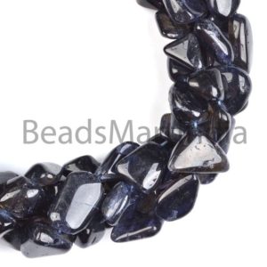 Shop Iolite Chip & Nugget Beads! Iolite Smooth Nugget Shape Natural Beads, 12×15-16×29 mm Iolite Beads, Iolite Nugget Beads, Iolite Plain Beads, Iolite Smooth Beads | Natural genuine chip Iolite beads for beading and jewelry making.  #jewelry #beads #beadedjewelry #diyjewelry #jewelrymaking #beadstore #beading #affiliate #ad