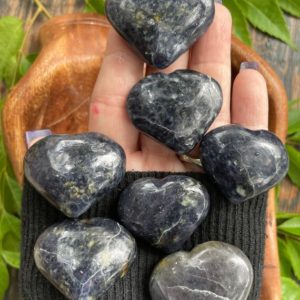 Shop Iolite Stones & Crystals! Iolite, Iolite Heart, Qty. 1 | Natural genuine stones & crystals in various shapes & sizes. Buy raw cut, tumbled, or polished gemstones for making jewelry or crystal healing energy vibration raising reiki stones. #crystals #gemstones #crystalhealing #crystalsandgemstones #energyhealing #affiliate #ad