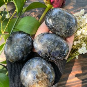 Shop Iolite Shapes! Iolite Palm Stone, Iolite, Iolite Palmstone, Qty. 1 | Natural genuine stones & crystals in various shapes & sizes. Buy raw cut, tumbled, or polished gemstones for making jewelry or crystal healing energy vibration raising reiki stones. #crystals #gemstones #crystalhealing #crystalsandgemstones #energyhealing #affiliate #ad