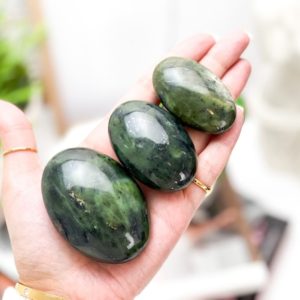 Get Your Hands on Good Luck with Jade Crystal Palm Stones and Worry Stones | Natural genuine stones & crystals in various shapes & sizes. Buy raw cut, tumbled, or polished gemstones for making jewelry or crystal healing energy vibration raising reiki stones. #crystals #gemstones #crystalhealing #crystalsandgemstones #energyhealing #affiliate #ad