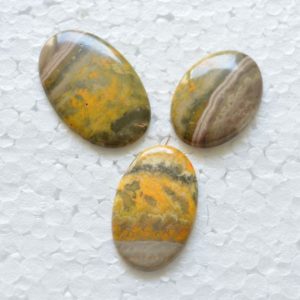 Shop Jasper Cabochons! Oval Shape Bumble Bee Jasper Cabochon, Jasper Gemstone, Natural Bumble Bee Jasper, Jasper Cabochons, 27x38mm – 30x47mm, 3 pcs Lot #PP8475 | Natural genuine stones & crystals in various shapes & sizes. Buy raw cut, tumbled, or polished gemstones for making jewelry or crystal healing energy vibration raising reiki stones. #crystals #gemstones #crystalhealing #crystalsandgemstones #energyhealing #affiliate #ad