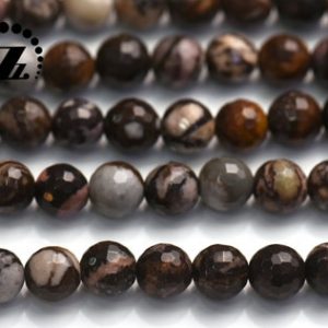 Shop Jasper Faceted Beads! Australian Zebra Jasper,faceted (128 Faces) Round  Beads,Natural,Gemstoen beads, DIY Beads,6mm 8mm 10mm for choice,15" full strand | Natural genuine faceted Jasper beads for beading and jewelry making.  #jewelry #beads #beadedjewelry #diyjewelry #jewelrymaking #beadstore #beading #affiliate #ad