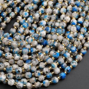 Shop Jasper Faceted Beads! Faceted K2 Jasper Granite Beads 6mm 8mm Rounded Prism Cut 15.5" Strand | Natural genuine faceted Jasper beads for beading and jewelry making.  #jewelry #beads #beadedjewelry #diyjewelry #jewelrymaking #beadstore #beading #affiliate #ad