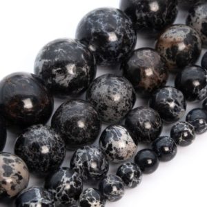 Black Sea Sediment Imperial Jasper Beads Grade AAA Round Gemstone Loose Beads 4MM 6MM 8MM 10MM 12MM Bulk Lot Options | Natural genuine beads Gemstone beads for beading and jewelry making.  #jewelry #beads #beadedjewelry #diyjewelry #jewelrymaking #beadstore #beading #affiliate #ad