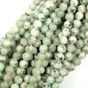Shop Jasper Round Beads! Sesame Jasper Beads, Kiwi Jasper, Round, 6mm (6.5 mm), 15.5 Inch, Full strand, Approx. 61 beads, Hole 1 mm (402054002) | Natural genuine round Jasper beads for beading and jewelry making.  #jewelry #beads #beadedjewelry #diyjewelry #jewelrymaking #beadstore #beading #affiliate #ad