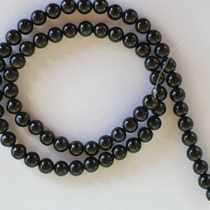 Shop Jet Beads! Natural Jet Lignite 6mm Round Beads – 16 inch/40cm strand. Shiny, smooth black designer quality beads. | Natural genuine round Jet beads for beading and jewelry making.  #jewelry #beads #beadedjewelry #diyjewelry #jewelrymaking #beadstore #beading #affiliate #ad