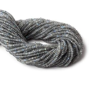 Shop Labradorite Rondelle Beads! A Grade 3mm Labradorite Disc Rondelle Beads, Gray Beads, Grey Beads, Labradorite Rondelle Beads | Natural genuine rondelle Labradorite beads for beading and jewelry making.  #jewelry #beads #beadedjewelry #diyjewelry #jewelrymaking #beadstore #beading #affiliate #ad